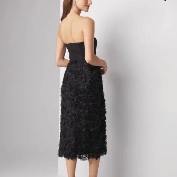 NWT WHITE HOUSE BLACK MARKET BLACK  DRESS - Picture 2 of 4